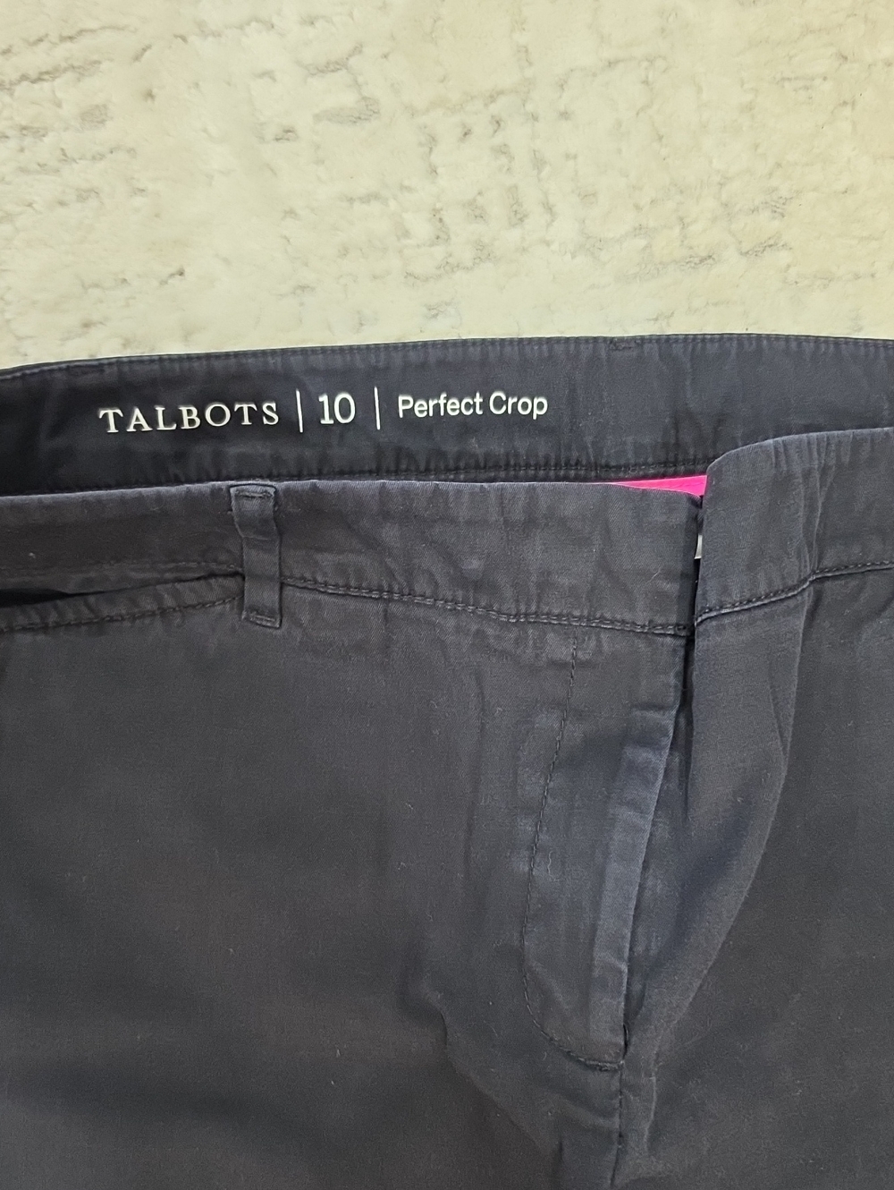 Talbots Black Cropped Straight Pants